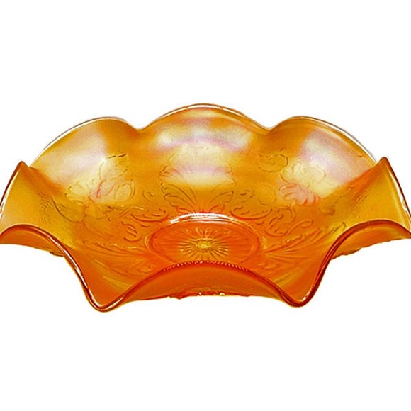 Antique Northwood Carnival Blossoms & Palms Bowl - Picture 4 of 6